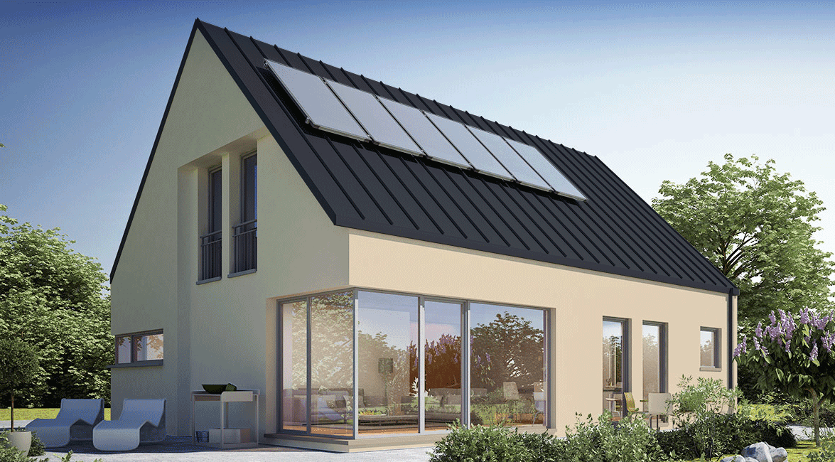 Roof RAL 9005, Elevation RAL 9014